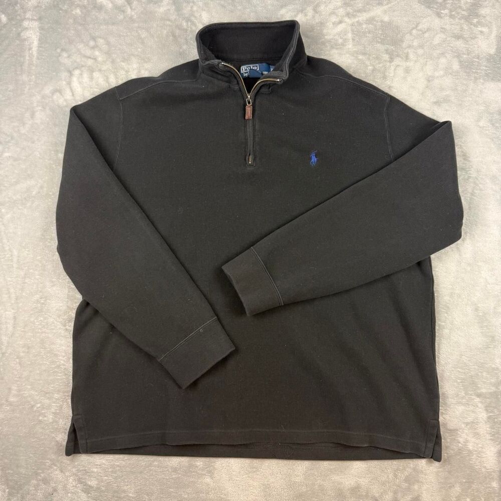 Polo-ralph-lauren Men's Black and Grey Sweatshirt